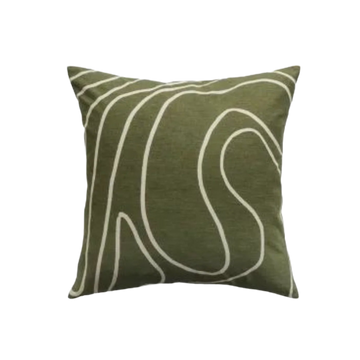 Picchu Cushion with Feather Inner - Olive