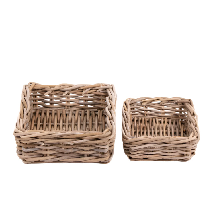 Rectangular Rattan Tray Baskets trade aid