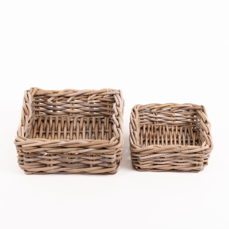 Rectangular Rattan Tray Baskets trade aid
