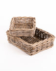 trade aid Rectangular Rattan Tray Baskets