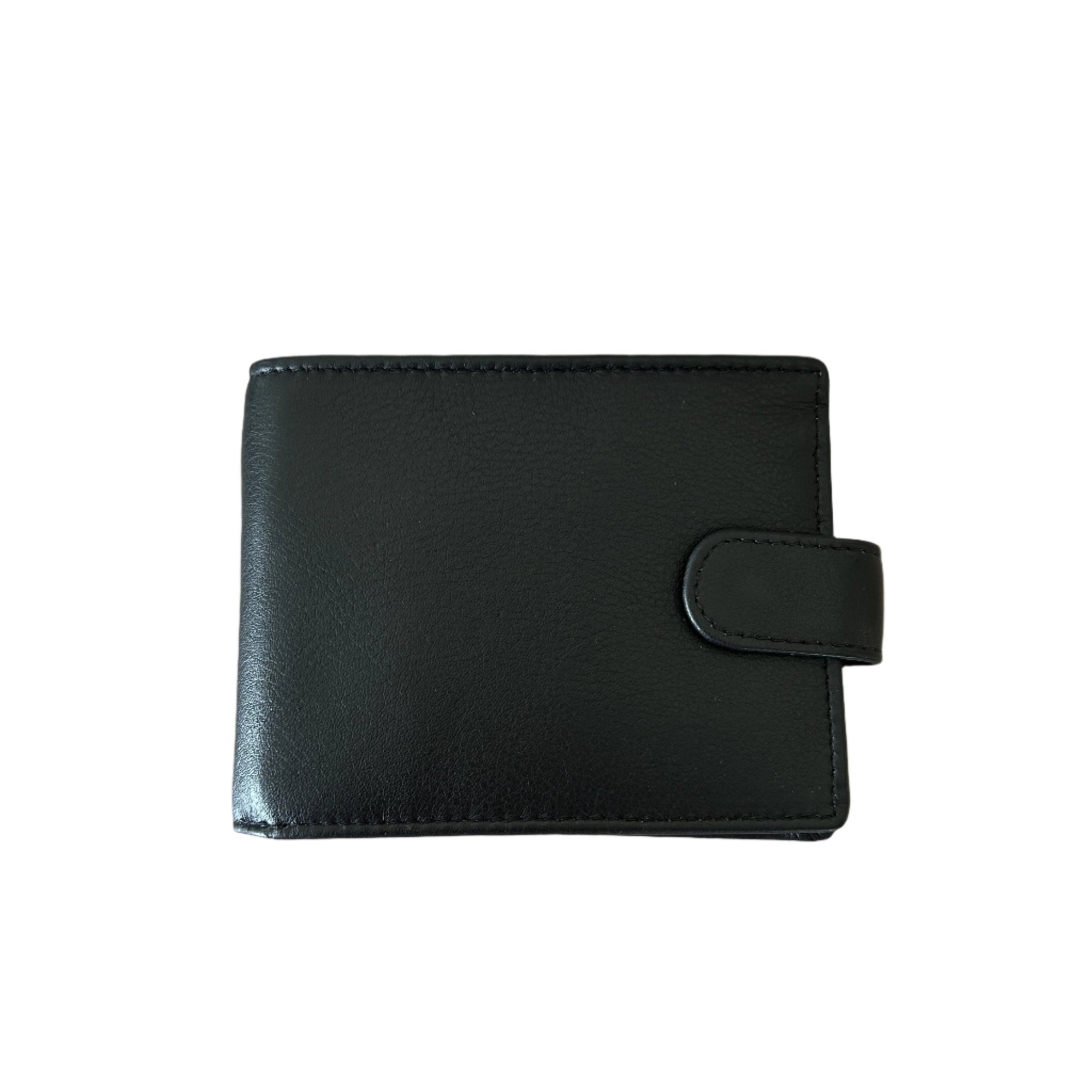 Rugged Hide Zac Black Mens Wallet