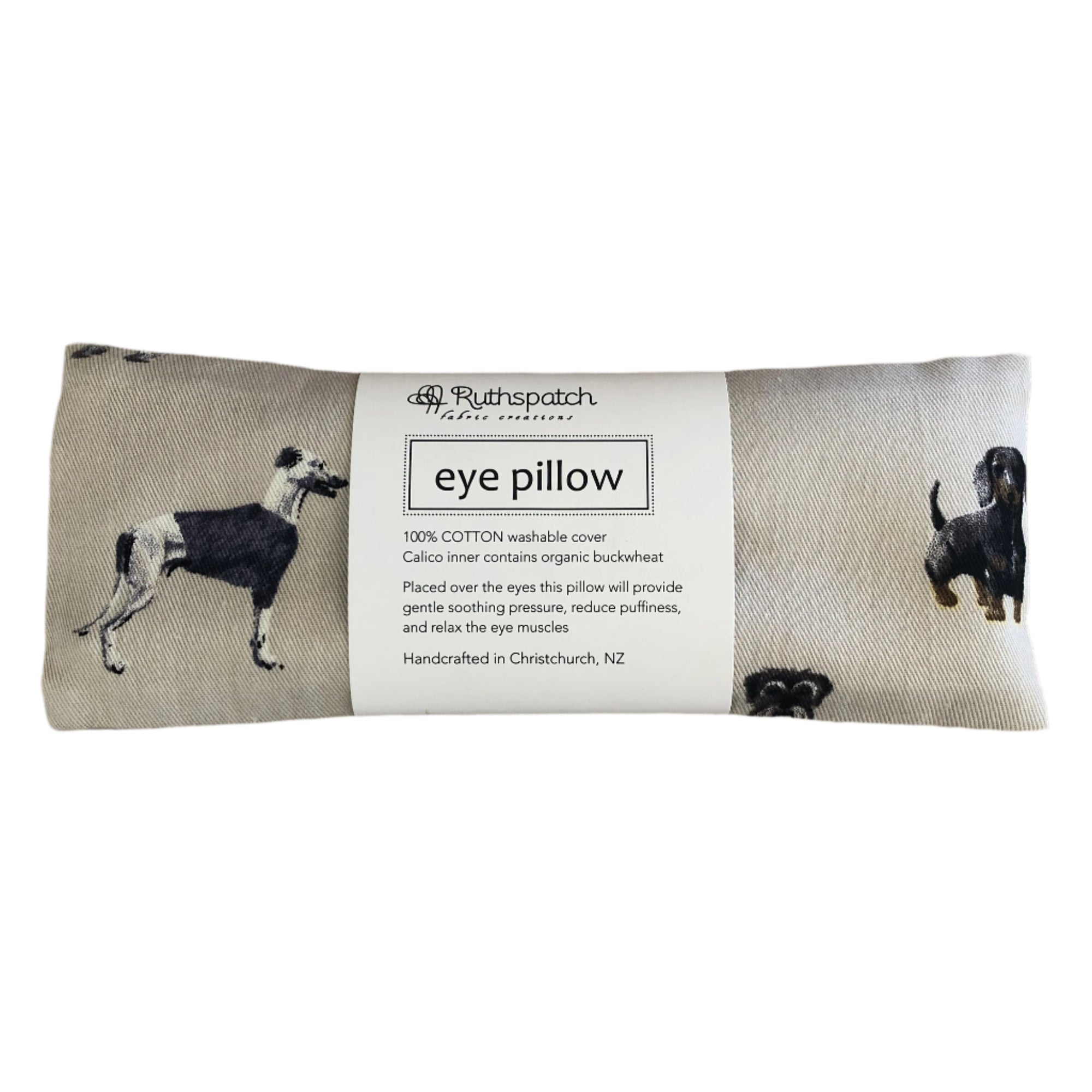 Ruthspatch Cotton Eye Pillow - Dog Print | Shelf Home and Gifts