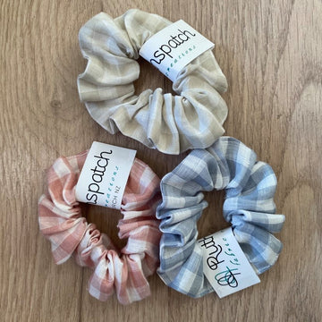 Ruthspatch Gingham Cotton Scrunchies