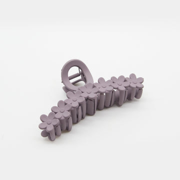 Stella and Gemma Hair Claw - Chain Flower Lilac