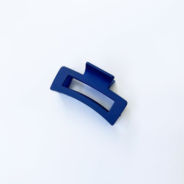 S + G Hair Claw - Rectangle Navy
