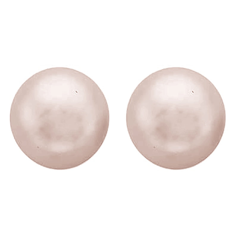 Spanish Pearl Stud Earrings - Mink