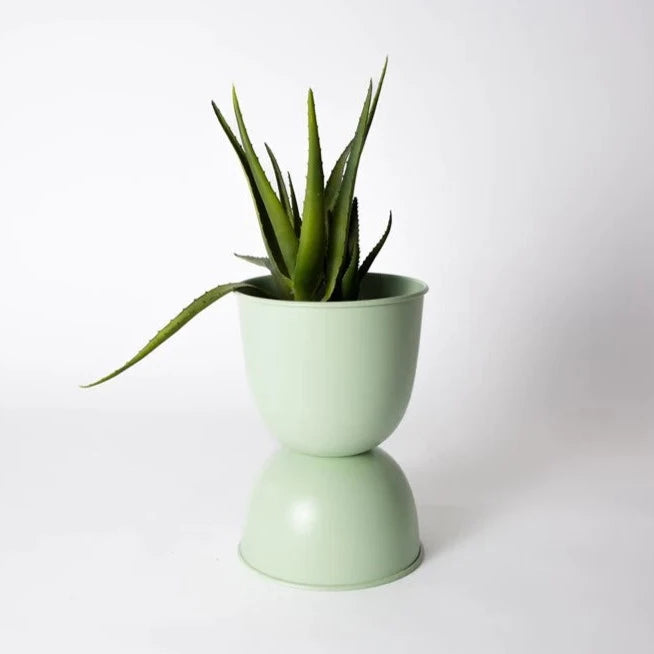 Metal Domes Planter - Small | Sage