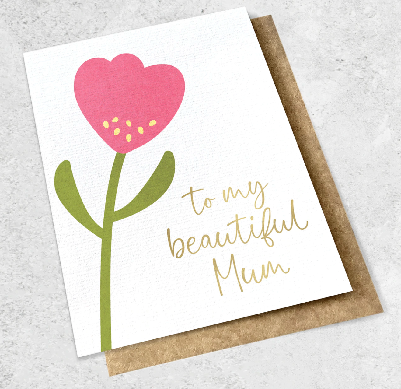 Ink Bomb Card Large - Beautiful Mum