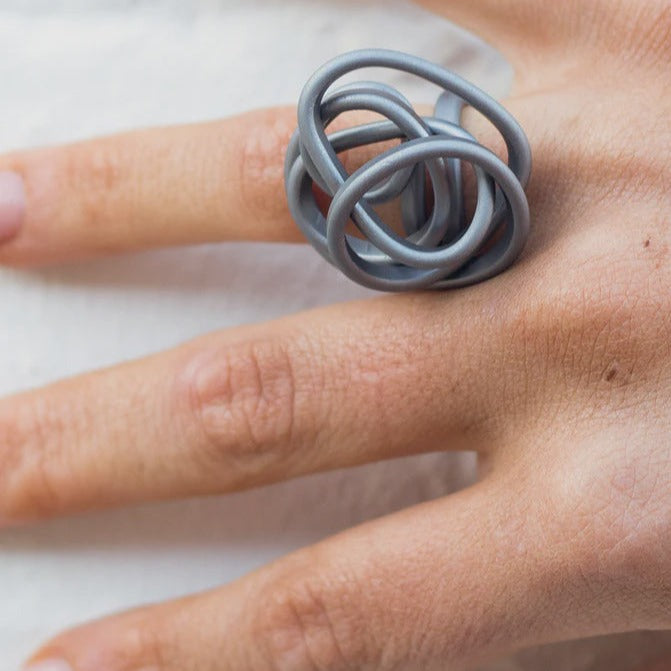 Adjustable Scrunch Ring - Graphite