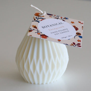 Botanical honeycomb candle nz made