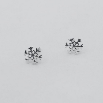 Sterling Silver Studs - Snowflake