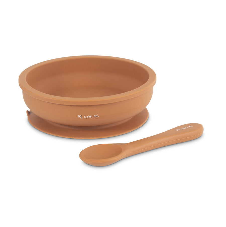 My Little Me suction Plate and spoons set clay