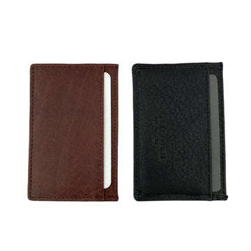 Leather Card Wallet - Uri rugged hide