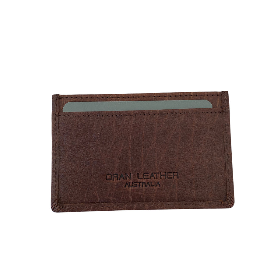 Leather Card Wallet - Uri rugged hide