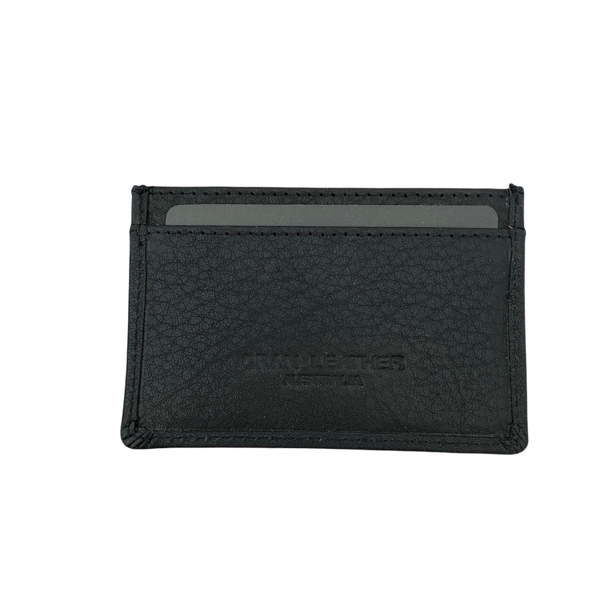 Leather Card Wallet - Uri rugged hide