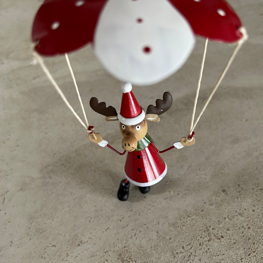 XY22-20 Christmas - Whimsical Parachute Hanger Red