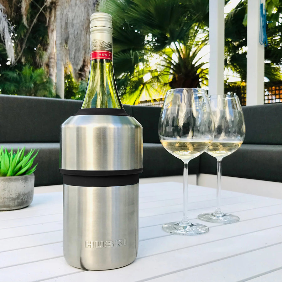 Huski Wine Bottle Cooler - Stone Grey