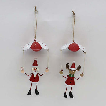 XY22-20 Christmas - Whimsical Parachute Hanger Red