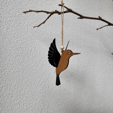 Ashley Crystal Rimu Hanging Ornament Kingfisher