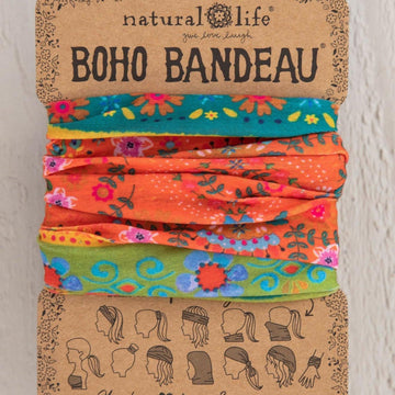 Boho Bandeau - Orange/Green Borders by Natural Life