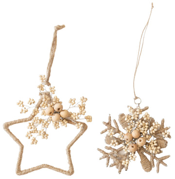 Christmas - Beaded Snowflake and Star