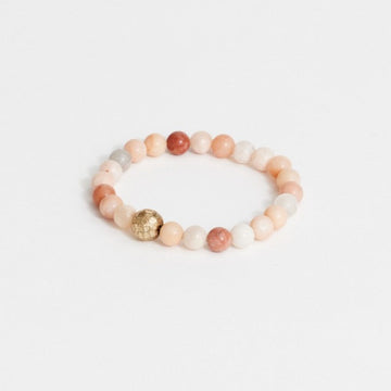 Rose coloured bead bracelet by Stella + Gemma