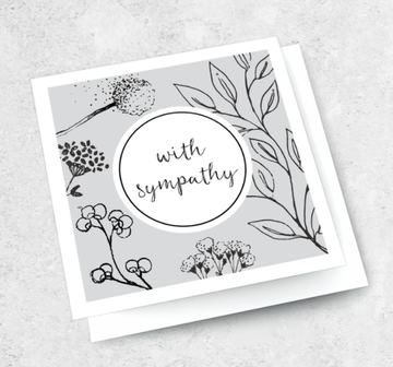 Ink Bomb Card - With Sympathy | Shelf Home and Gifts