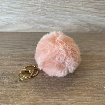 Fluffy Keyring - Baby Pink