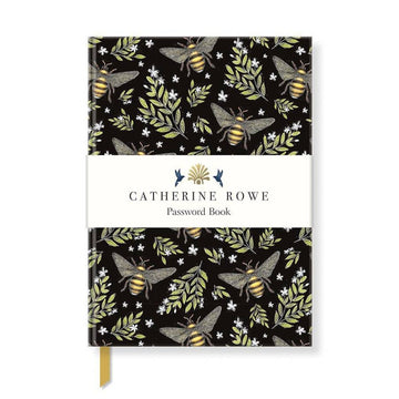 MGPSW116 Museums & Galleries - Bee Pattern - Password Notebook