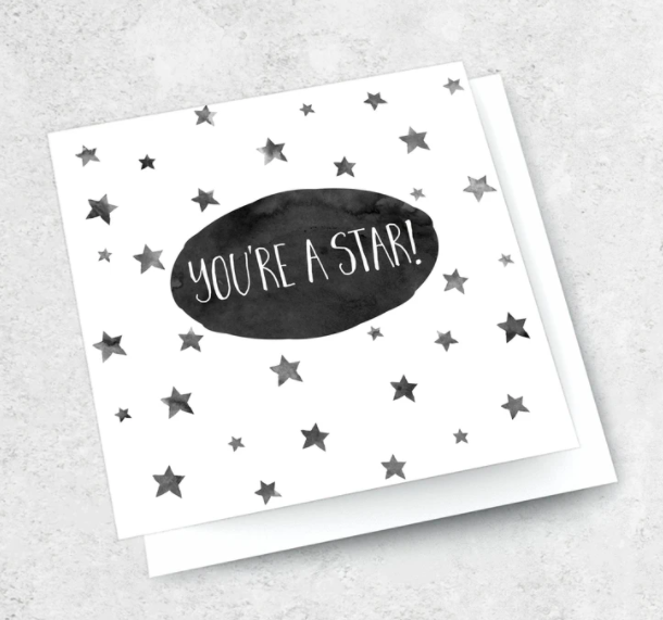 Ink Bomb Card - You're a Star | Shelf Home and Gifts