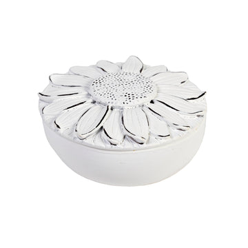 Flower Trinket Bowl with Lid | shelf home and gifts