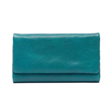 Leather Wallet - Erin Pine Green RUGGED HIDE