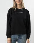 Stella and Gemma Sweater - Black with White Logo 