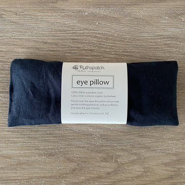 Ruthspatch Linen Eye Pillow - Navy