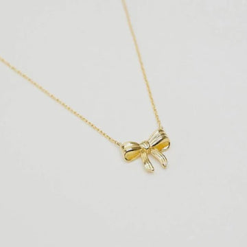 Stella + Gemma Bow Necklace - Gold by Stella and Gemma