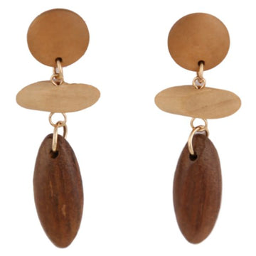 Hiro Earrings -Wood