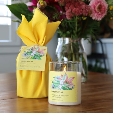 Botanical Soy Candle - Lime Flower + Lemongrass