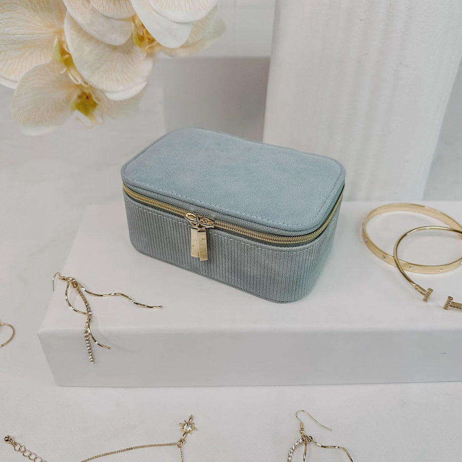 Lola Jewellery box in dusty blue by Louenhide
