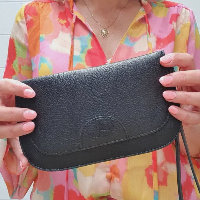 Millie Clutch Wallet - Black by Hello Friday
