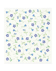 nawrap facecloth blue flowers