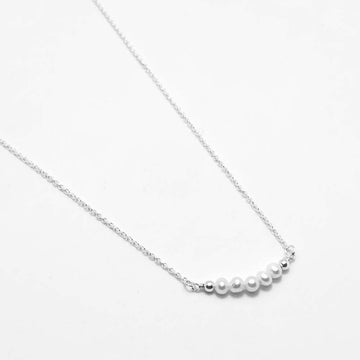 Sterling Silver Necklace - Pearl Chain