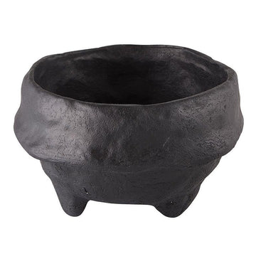 Paper Mache Bowl - Black