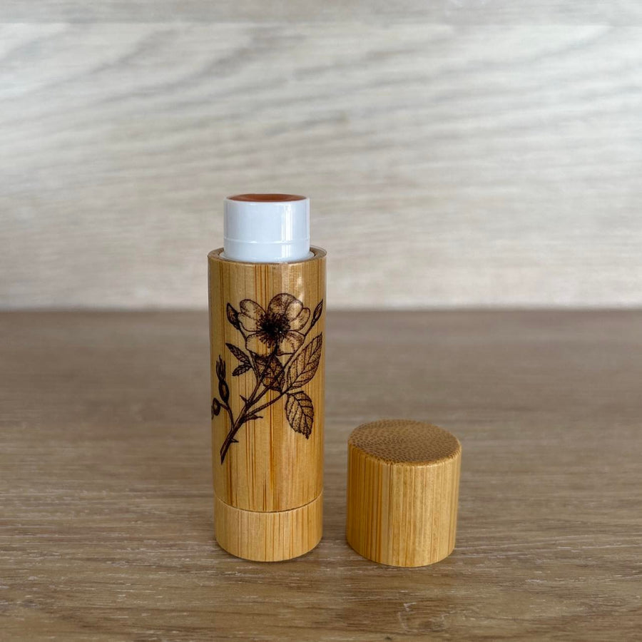  rosehip shimmer plant and share lip balm