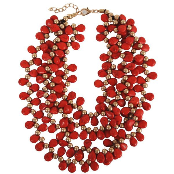 Roxy Necklace - Red