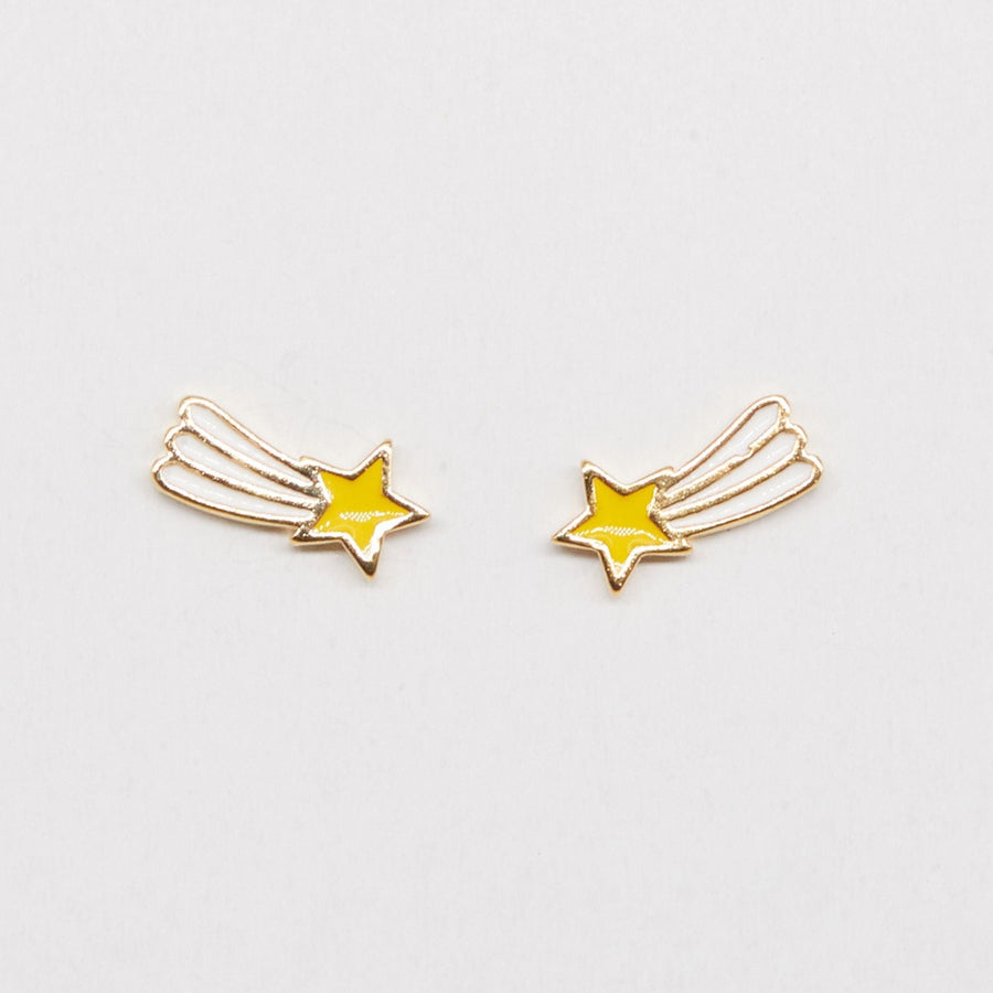Stella + Gemma - Shooting Star Earrings/Yellow 